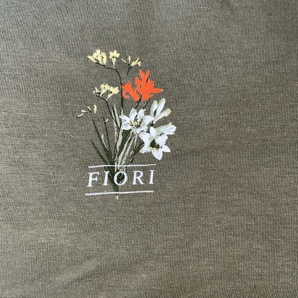 Women’s Defrost stretchy cotton Crop top T-Shirt‎ kaki size Medium - Picture 6 of 7